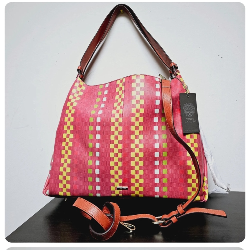 Vince Camuto Convertible Leather Tote